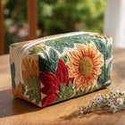 Morning Bloom Quilted Makeup Bag 1