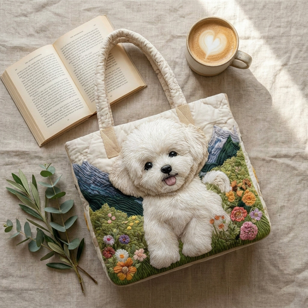 Enchanted Dog Artisan Quilted Bag