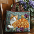 Orange Cat Artisan Quilted Bag