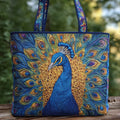 Royal Peacock Artisan Quilted Bag