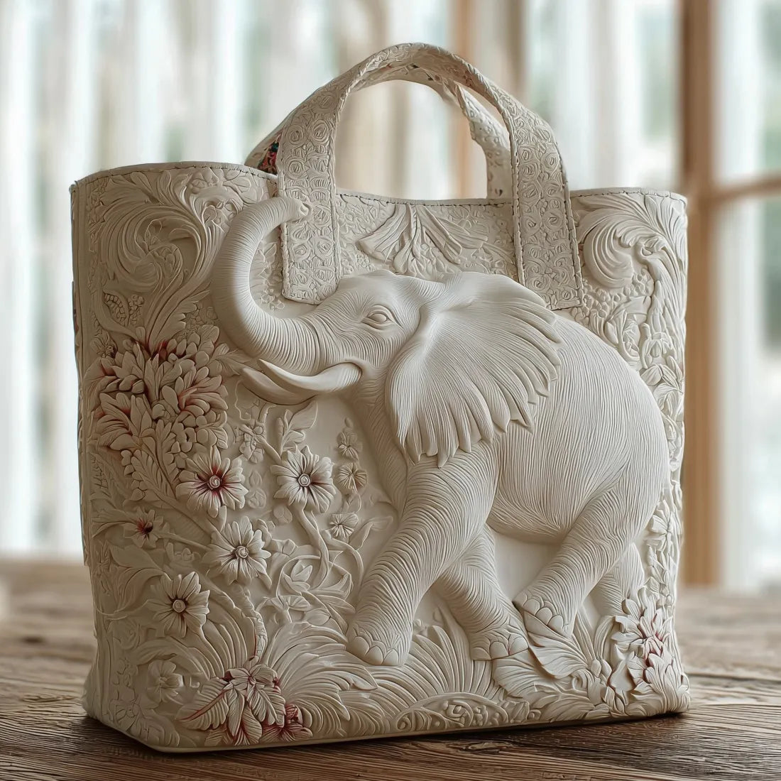 Elephant Artisan Quilted Bag
