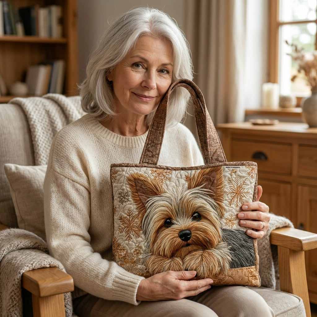 Adorable Yorkshire Artisan Quilted Bag