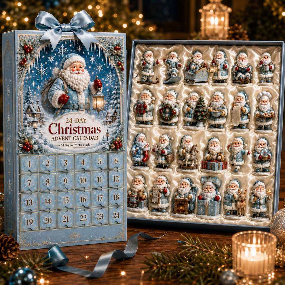 24 Days Frosty Santa Ornaments Advent Calendar – Countdown to Christmas
