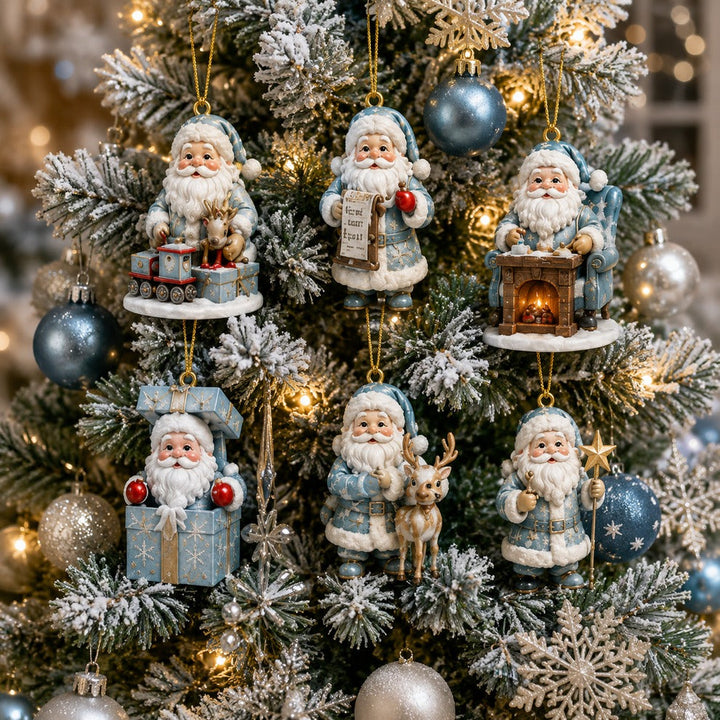 24 Days Frosty Santa Ornaments Advent Calendar – Countdown to Christmas