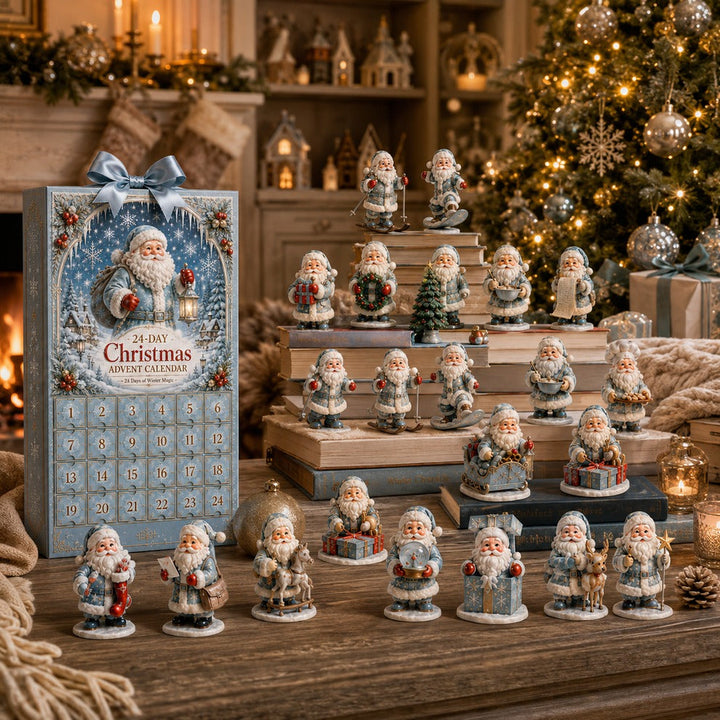 24 Days Frosty Santa Ornaments Advent Calendar – Countdown to Christmas