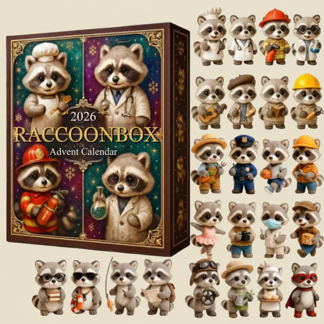 RaccoonBox™ Advent Calendar – Adorable Raccoons