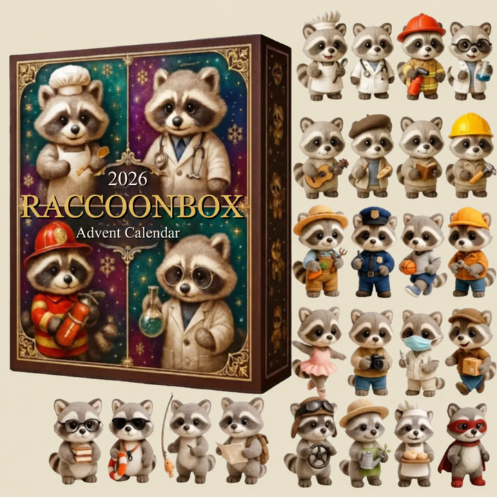 RaccoonBox™ Advent Calendar – Adorable Raccoons