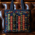 Book Lovers Quilted Tote Bag