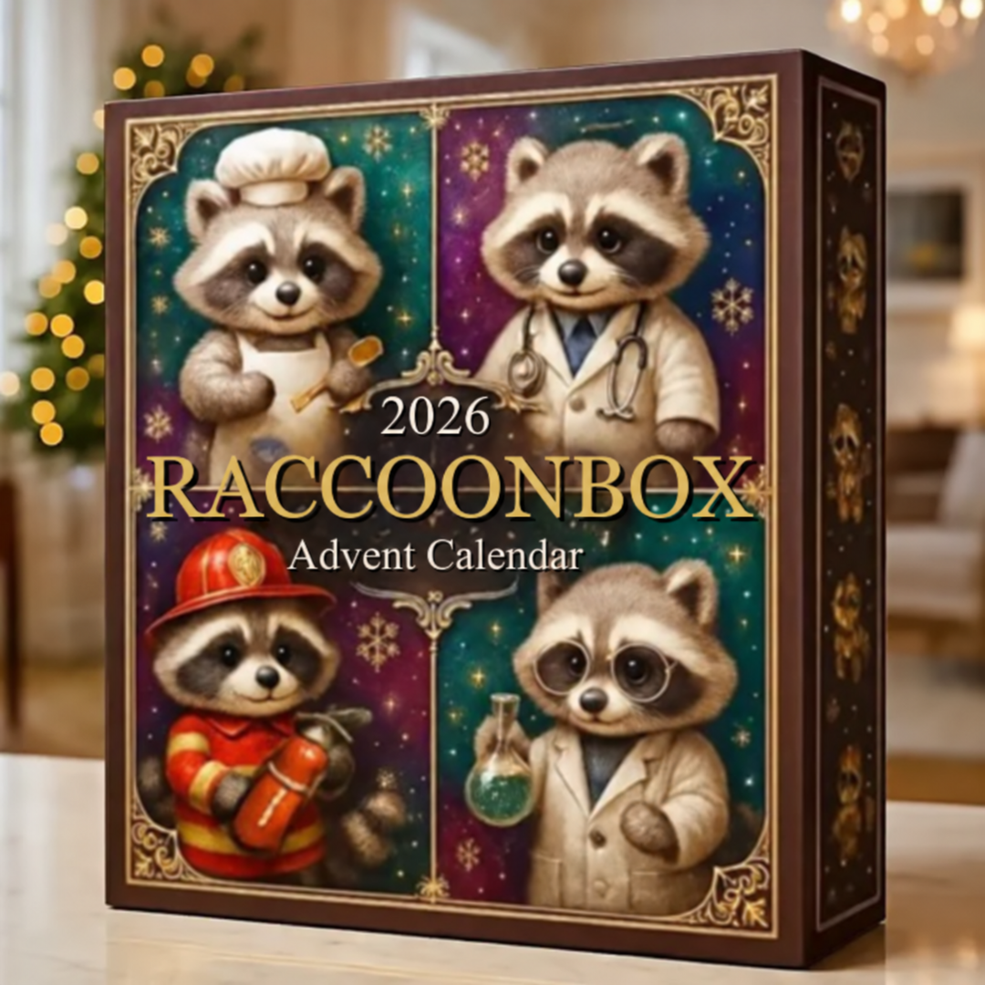 RaccoonBox™ Advent Calendar – Adorable Raccoons