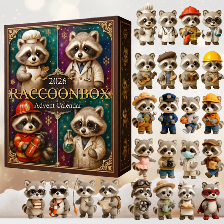 RaccoonBox™ Advent Calendar – Adorable Raccoons