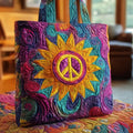 Earthy Sunflower Quilted Tote Bag