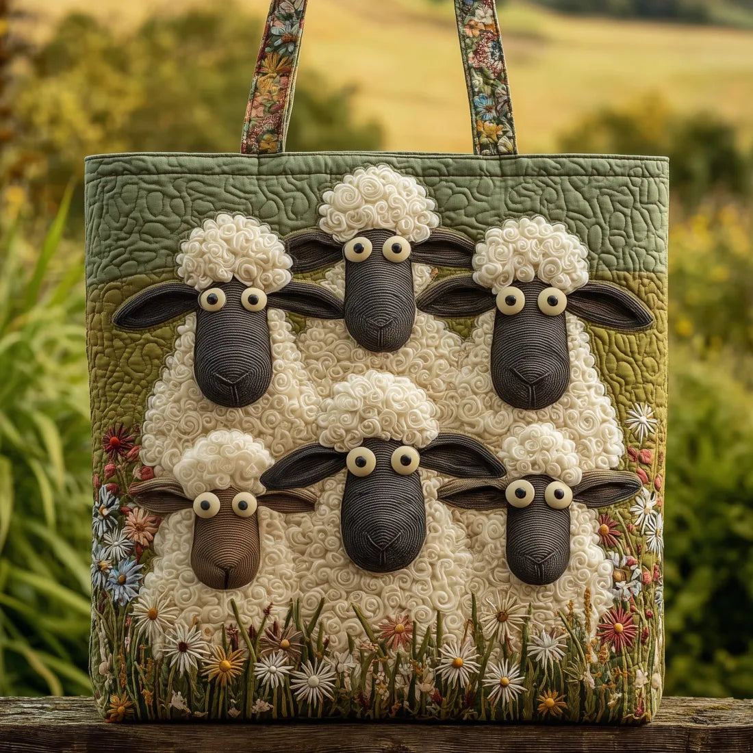 Five Sheep Artisan Quilted Bag