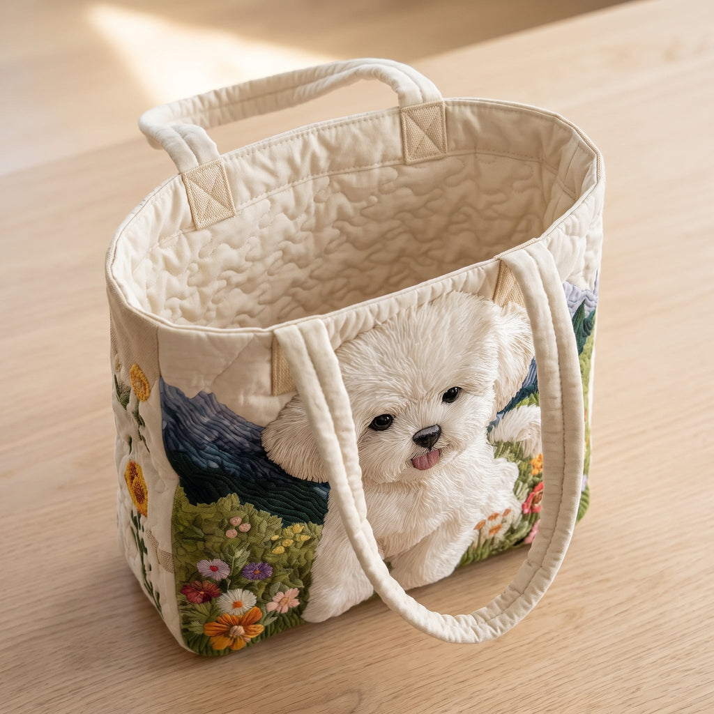 Enchanted Dog Artisan Quilted Bag
