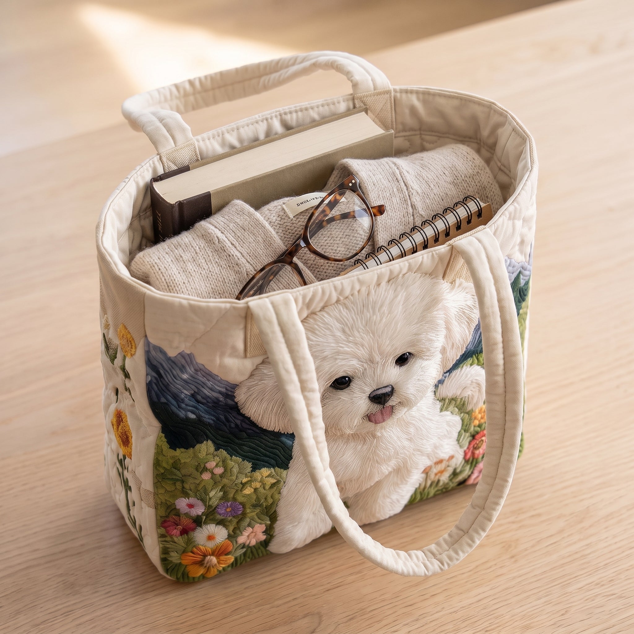 Enchanted Dog Artisan Quilted Bag