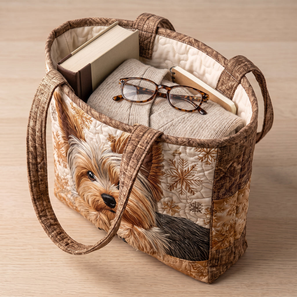 Adorable Yorkshire Artisan Quilted Bag