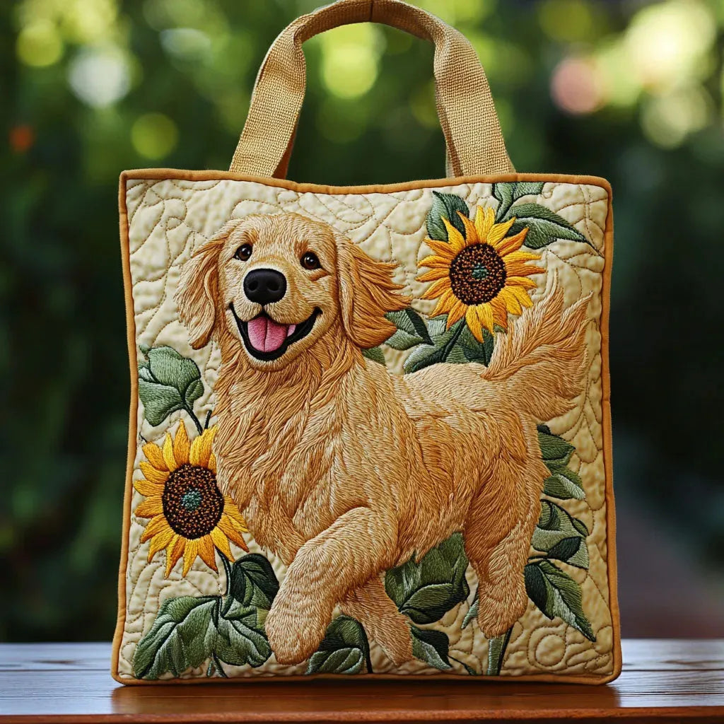 Golden Retriever Artisan Quilted Bag