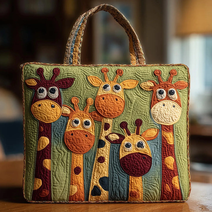 Giraffe Artisan Quilted Bag