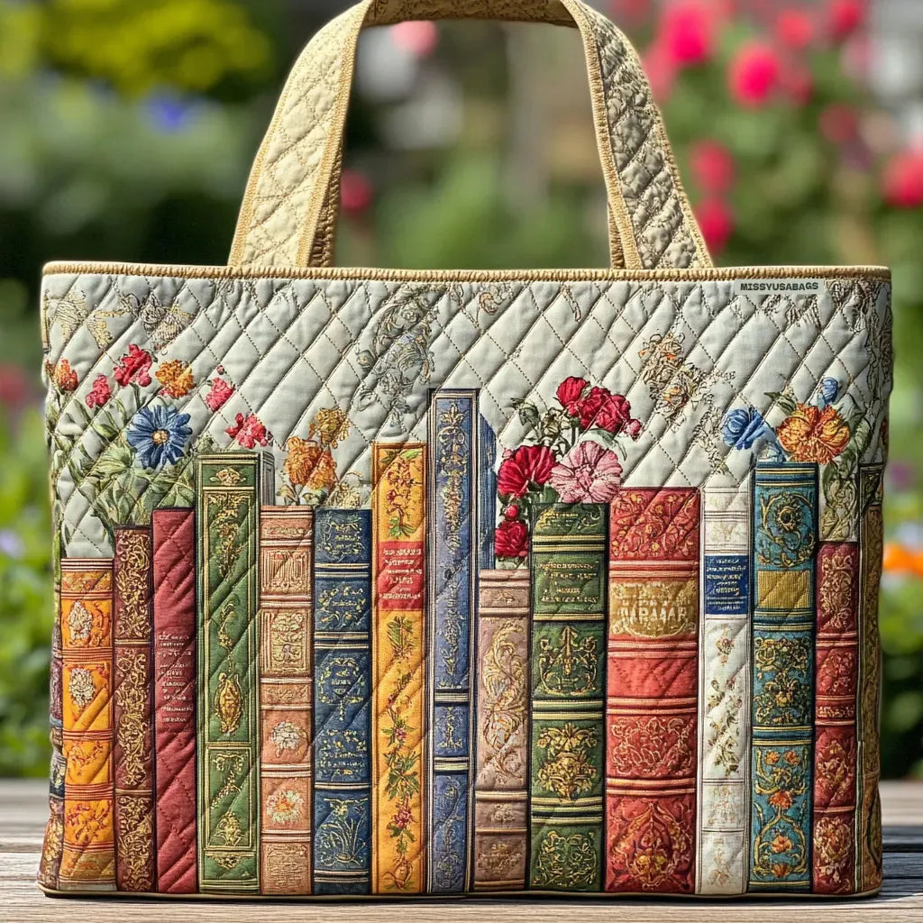 Enchanted Library Artisan Quilted Bag