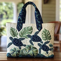 Grace of the Sea Turtle Artisan Quilted Bag