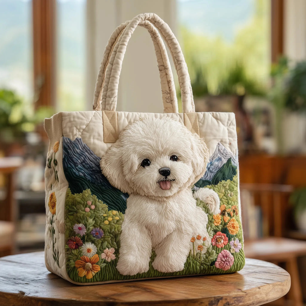 Enchanted Dog Artisan Quilted Bag