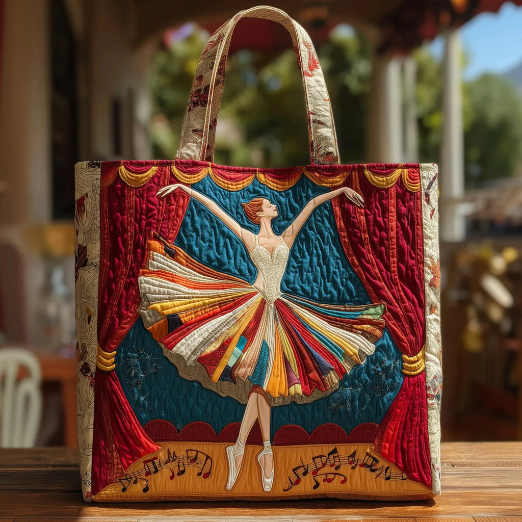 Elegant Ballerina Artisan Quilted Bag