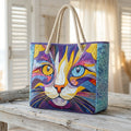 Catitude Artisan Quilted Beach Bag