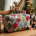 Sparkle Ornament Quilted Makeup Bag