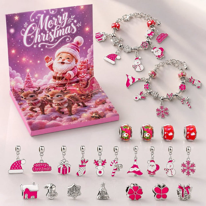 Christmas Bracelet Set Advent Calendar – 24 Compartments