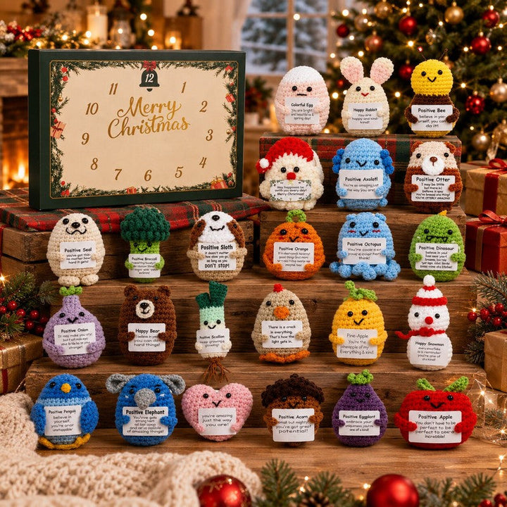 Crochet-Look Figurines Advent Calendar – 24 Days