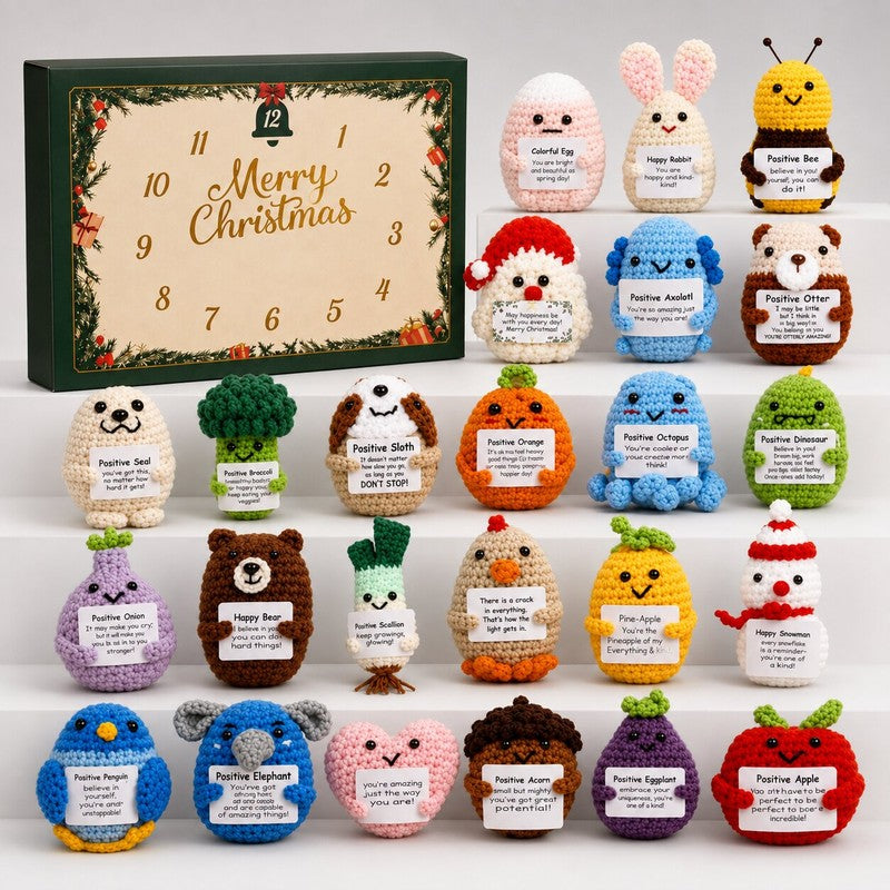 Crochet-Look Figurines Advent Calendar – 24 Days
