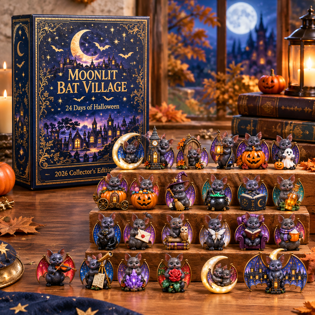 Halloween Bat Village by Moonlight Advent Calendar 2026
