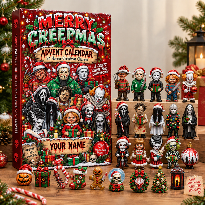 Customizable Horror Movie Characters & Christmas Advent Calendar