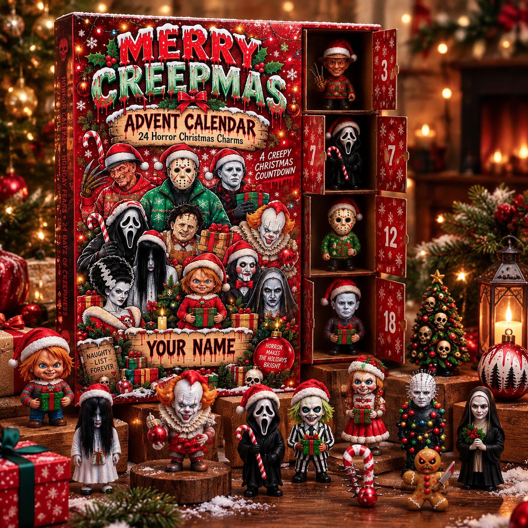 Customizable Horror Movie Characters & Christmas Advent Calendar