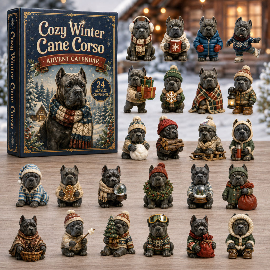 Cosy Winter Cane Corso Advent Calendar 2026