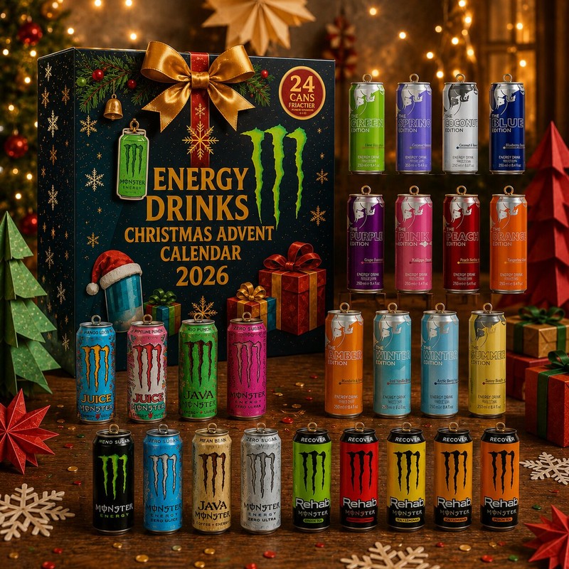 Energy Drink Advent Calendar – 24 Miniature Cans