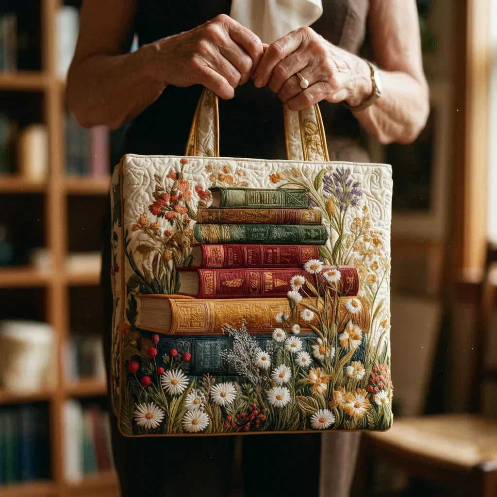 Floral Pattern Artisan Quilted Bag