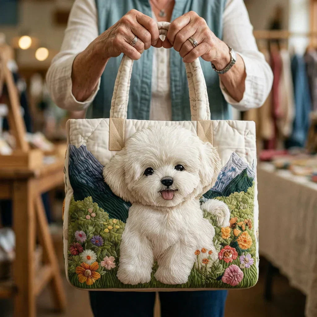 Enchanted Dog Artisan Quilted Bag