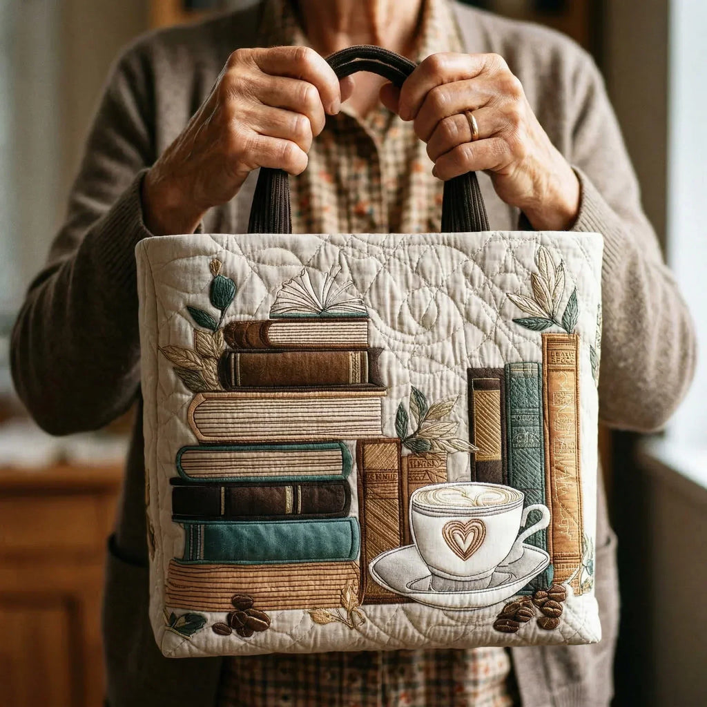 Coffee Chapter Artisan Quilted Bag