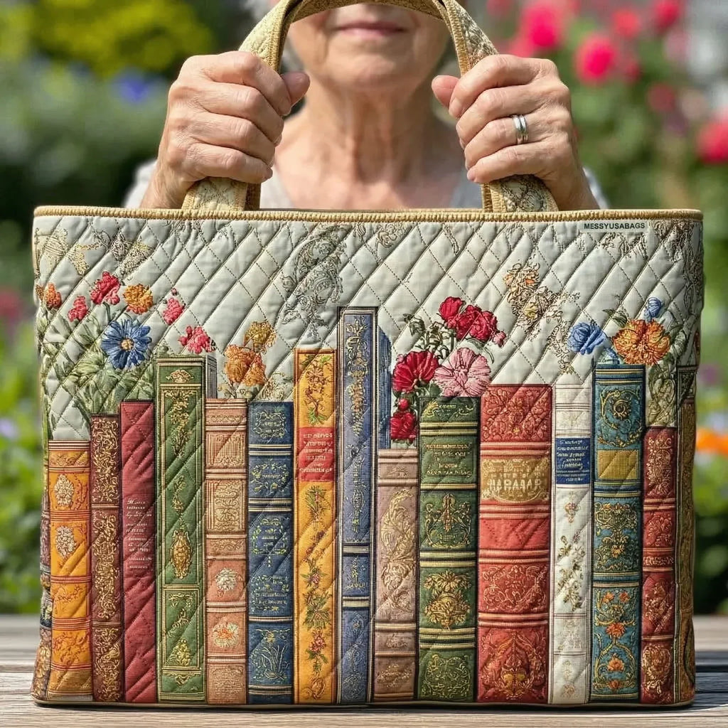 Enchanted Library Artisan Quilted Bag