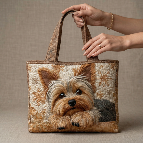 Adorable Yorkshire Artisan Quilted Bag