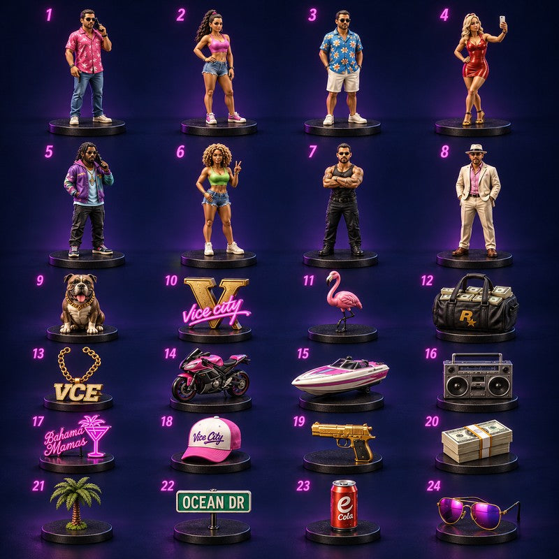 GTA-Inspired Advent Calendar – Miniature Figurines