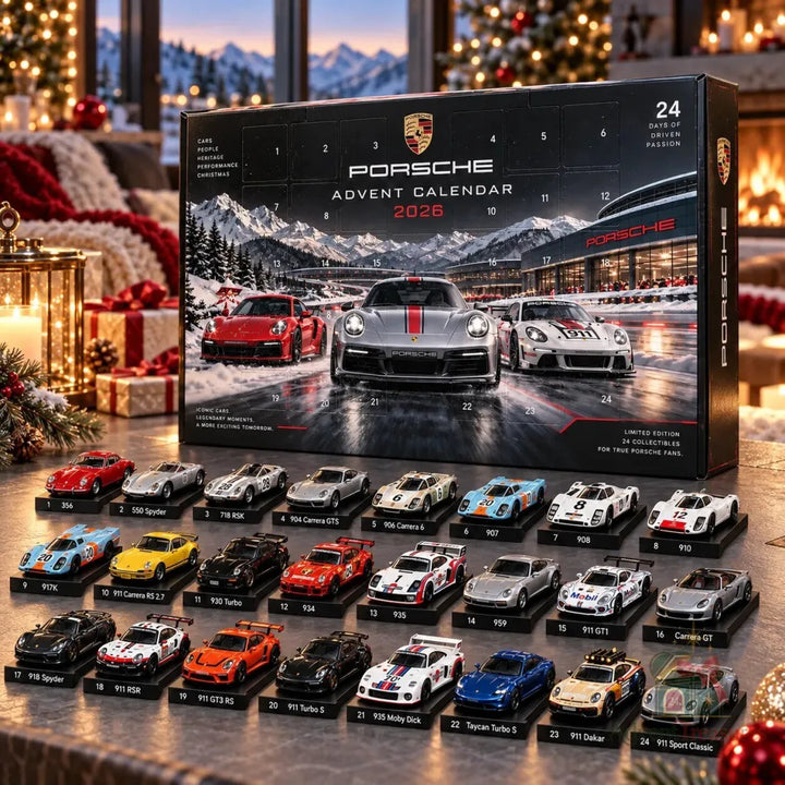 Porsche Advent Calendar 2026 – Box with 24 Cars