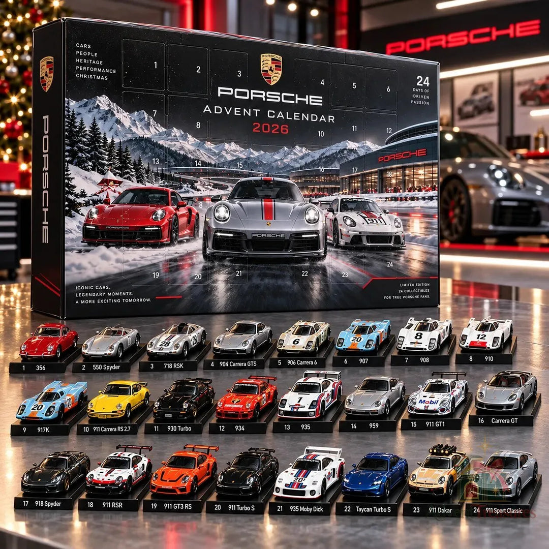 Porsche Advent Calendar 2026 – Box with 24 Cars