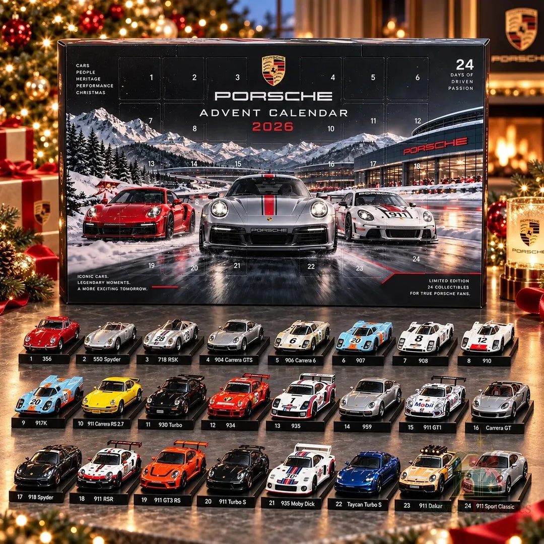 Porsche Advent Calendar 2026 – Box with 24 Cars
