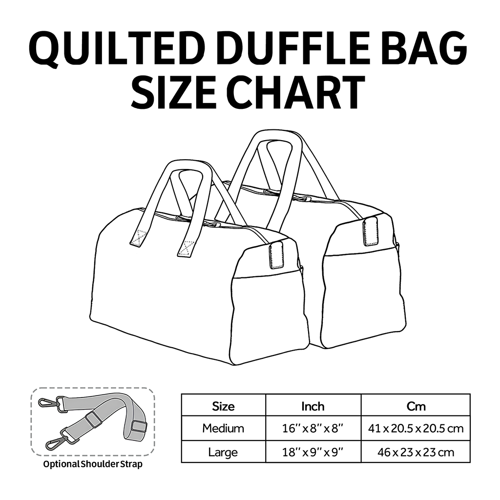 Gentle Retrievers Quilted Duffle Bag