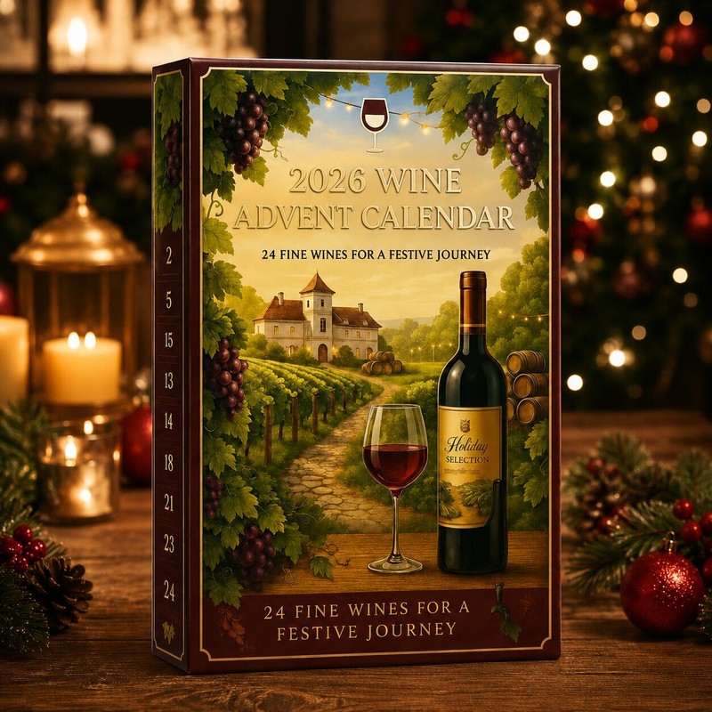 Wine Advent Calendar 2026 – Box with 24 Doors
